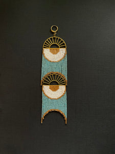 Beaded Fringe Earrings 3626