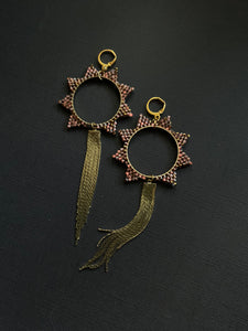 Beaded Drop Earrings 3667