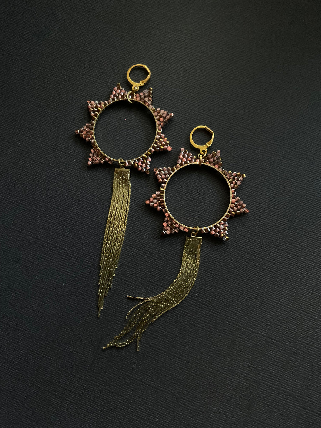 Beaded Drop Earrings 3667