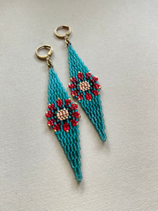 Beaded Drop Earrings 3676