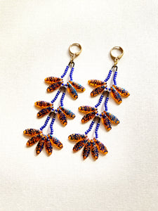 Orchid Pin Drop Earrings 1811