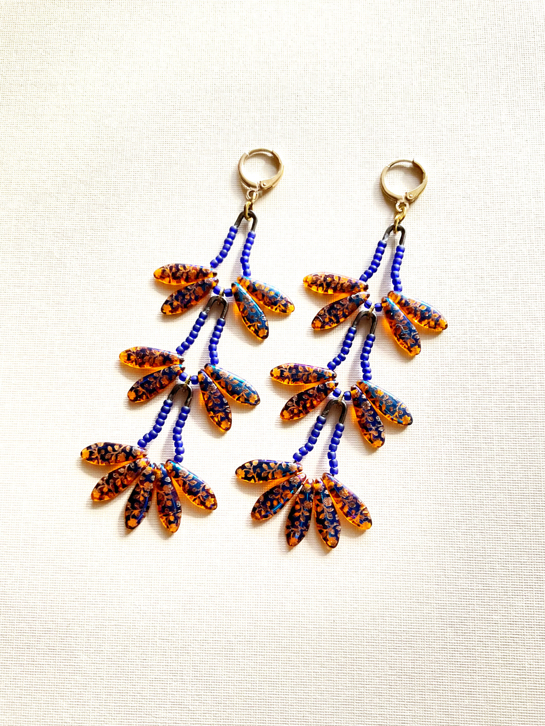 Orchid Pin Drop Earrings 1811