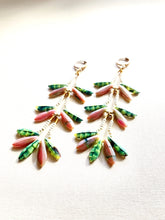 Load image into Gallery viewer, Orchid Pin Drop Earrings 1814
