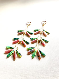 Orchid Pin Drop Earrings 1814