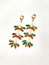 Load image into Gallery viewer, Orchid Pin Drop Earrings 1814
