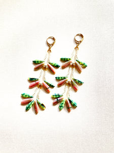 Orchid Pin Drop Earrings 1814