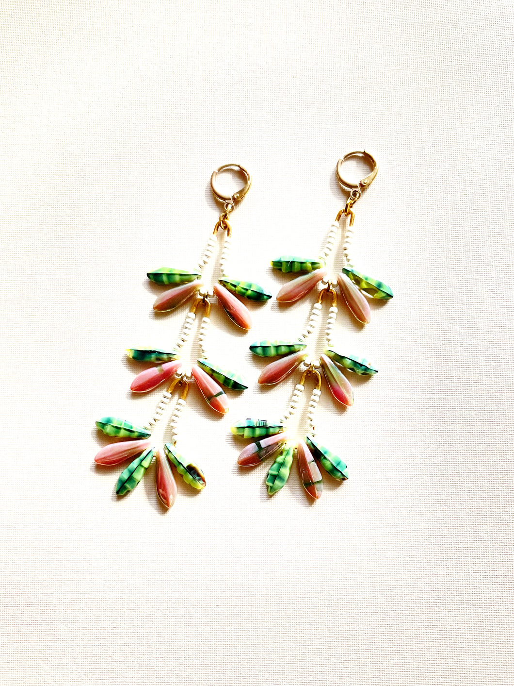 Orchid Pin Drop Earrings 1814