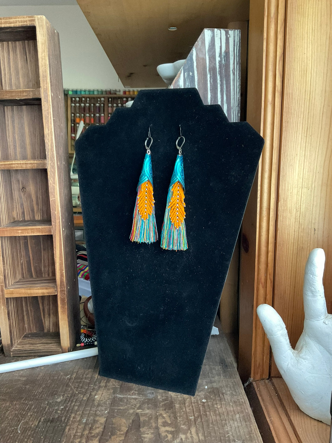 Jingle Feather Earrings 0804