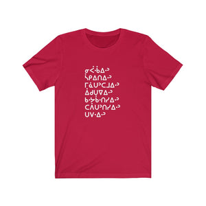 Seven Grandfather Teachings - Ojibwe Syllabics